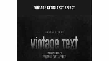 دانلود افکت متن رترو مشکی Black Retro Effects