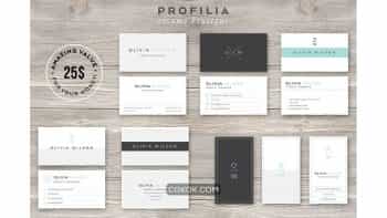 دانلود فایل لایه باز کارت ویزیت مدرن BUNDLE-Modern Business Card Template