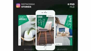 دانلود فایل لایه باز استوری اینستاگرام Furniture Instagram Stories