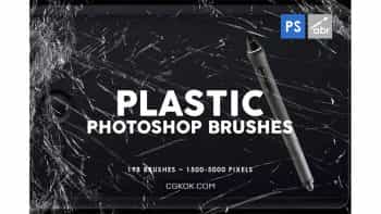 دانلود براش پلاستیک چروک و مچاله Plastic Photoshop Brushes