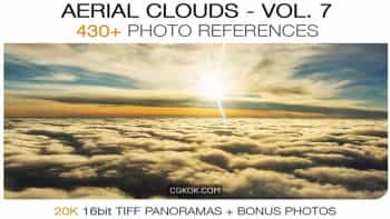 دانلود تصاویر مت پینتینگ ابر Aerial Clouds vol.7