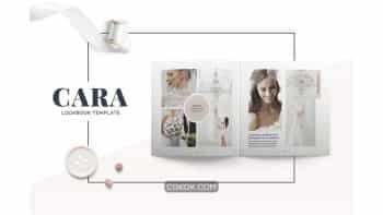 دانلود قالب ایندیزاین لوک بوک Cara Lookbook Template
