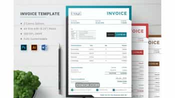 دانلود قالب آماده ورد صورت حساب Invoice Template for Word