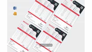 دانلود قالب آماده ورد فاکتور Invoice Word Template