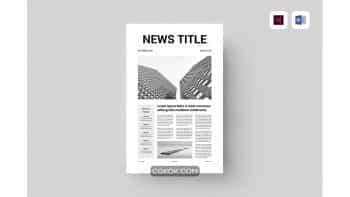 دانلود قالب آماده ورد روزنامه Newspaper | MS Word & Indesign