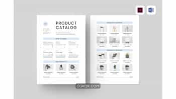 دانلود قالب آماده ورد کاتالوگ محصولات Product Catalog | MS Word & Indesign