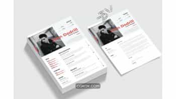 دانلود قالب آماده رزومه ورد CV Resume & Cover Letter Template