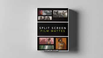 دانلود تصاویر مت جداسازی صفحات نمایش فیلم Tropic Colour Split Screen Film Mattes