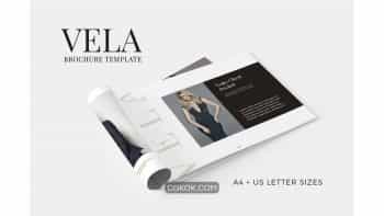 دانلود قالب ایندیزاین بروشور Vela Brochure Template