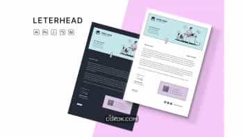 دانلود قالب آماده ورد سربرگ Word Letterhead 3