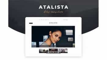 دانلود قالب لایه باز وبلاگ شخصی Atalista – Personal Blog PSD Template