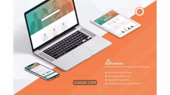 دانلود قالب لایه باز آموزش ویدیویی AuthorDesk-Knowledgebase, Forum, VideoTutorial PSD