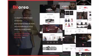دانلود قالب لایه باز چند منظوره Beoreo | Multi-Purpose PSD Template