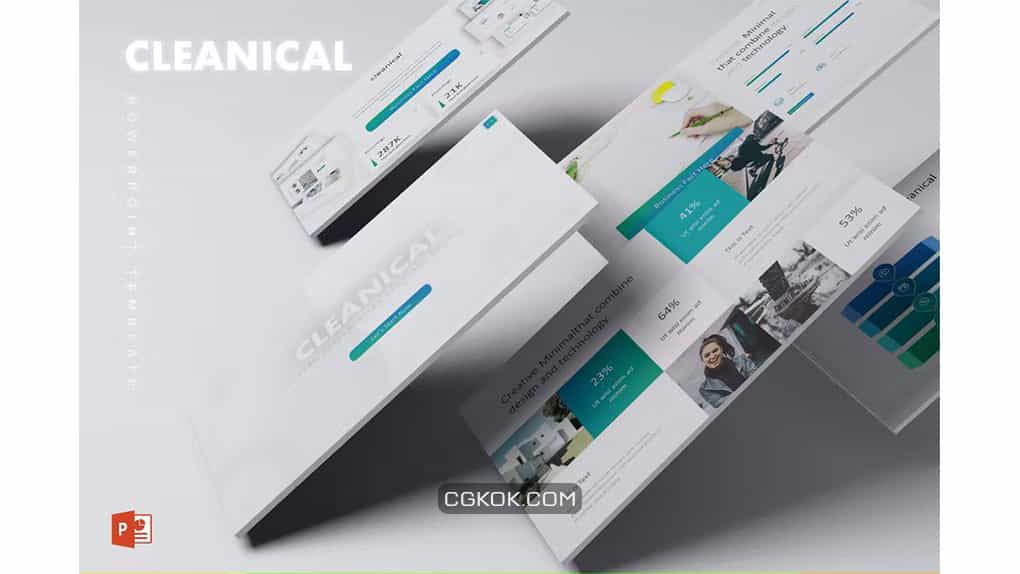 دانلود قالب پاورپوینت Cleanical Powerpoint Template