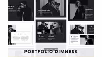 دانلود قالب پاورپوینت Dimness PowerPoint Template
