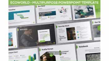 دانلود قالب پاورپوینت Ecoworld – Multipurpose Powerpoint Template