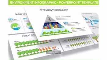 دانلود قالب پاورپوینت اینفوگرافیک محیط Environment Infographic for Powerpoint