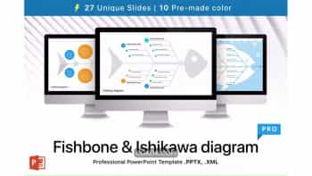 دانلود قالب پاورپوینت Fishbone & Ishikawa diagram