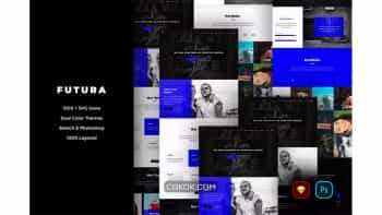 دانلود رابط کاربری وبسایت Futura Creative Website UI Kit