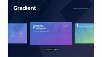 دانلود قالب پاورپوینت Gradient PowerPoint Template
