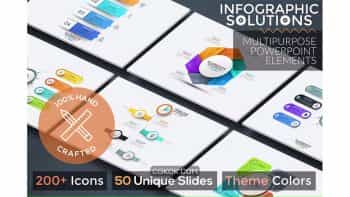 دانلود قالب پاورپوینت اینفوگرافی Infographic Solutions. P1. Powerpoint Template