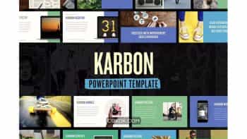 دانلود قالب پاورپوینت Karbon — Powerpoint Presentation Template