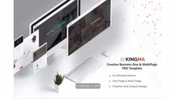 دانلود قالب لایه باز کسب و کار Kingma-Creative Business One,MultiPage PSD Templat