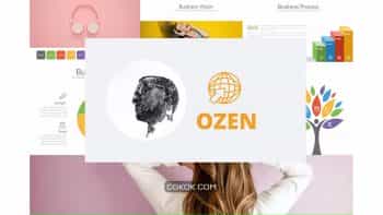 دانلود قالب پاورپوینت OZEN Powerpoint Template
