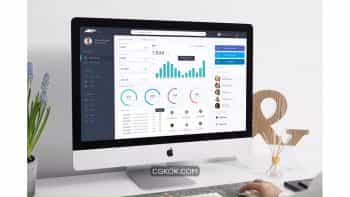 دانلود رابط کاربری دسکتاپ داشبورد مدیریت فروش Sales Admin Dashboard Desktop Ui – B