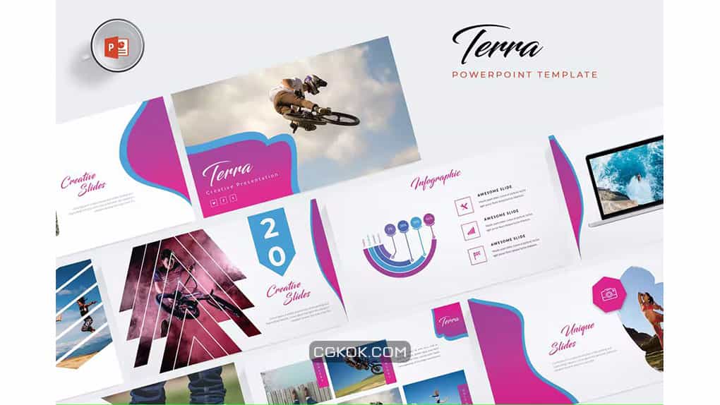 دانلود قالب پاورپوینت Terra Powerpoint Template