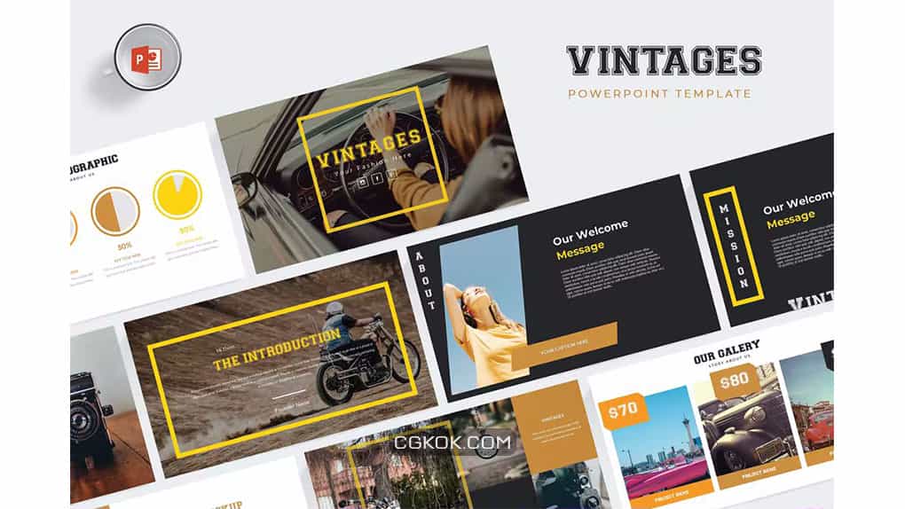 دانلود قالب پاورپوینت Vintages Powerpoint – Template