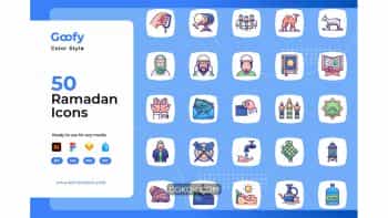 دانلود آیکون رنگی رمضان Goofy – Ramadan Color Icons