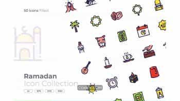 دانلود آیکون رمضان Ramadan Filled Icon