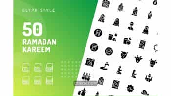 دانلود آیکون رمضان کریم Ramadan Kareem Glyph Icons