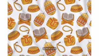 دانلود پترن رمضان کریم Ramadan Kareem Seamless Pattern #02