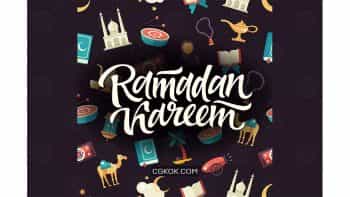 دانلود پترن رمضان Ramadan Kareem – seamless pattern