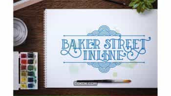 دانلود فونت انگلیسی Baker Street Inline