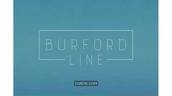 دانلود فونت انگلیسی Burford Line