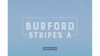 دانلود فونت انگلیسی Burford Stripes A