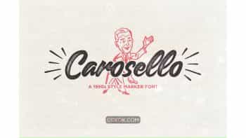 دانلود فونت انگلیسی Carosello
