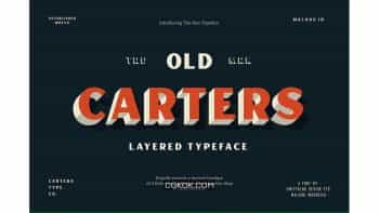 دانلود فونت انگلیسی Carter Layered