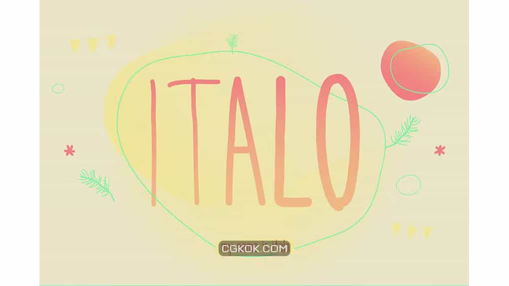 دانلود فونت انگلیسی Italo