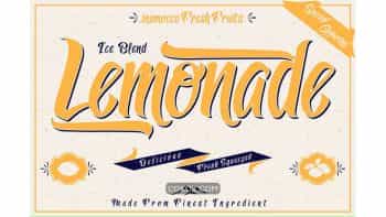 دانلود فونت انگلیسی Lemonade
