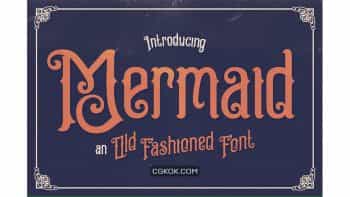 دانلود فونت انگلیسی Mermaid Typeface