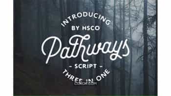 دانلود فونت انگلیسی Pathways | 4 Styles + Bonuses