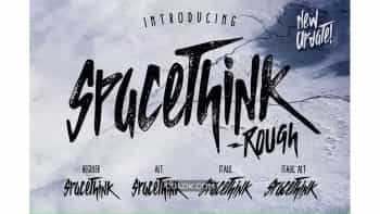دانلود فونت انگلیسی Spacethink Typeface