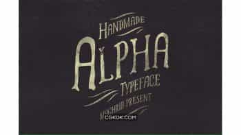 دانلود فونت alpha rough & Extras