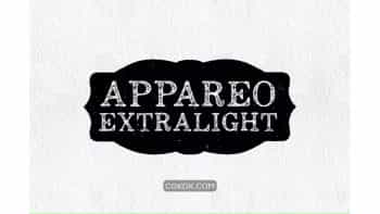 دانلود فونت انگلیسی Appareo Extra Light