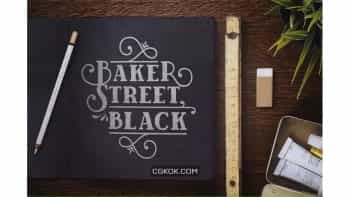 دانلود فونت انگلیسی BakerStreet Black