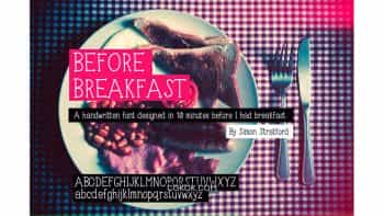 دانلود فونت انگلیسی Before Breakfast font
